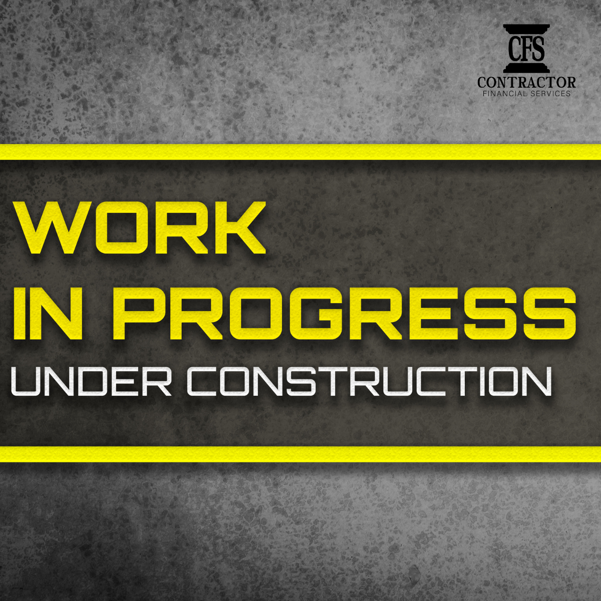 WIP Schedule for Construction